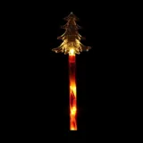 Stake Light Solar Christmas Tree 3D with Candy Striped Pole 5LED 9.5cm X 13.5cm X 48cm Warm White 2 Functions – image 2