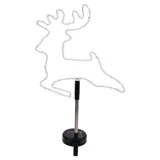 Christmas Stake Light Solar Silhouette Reindeer 30LED 22cm X 22cm X 70cm Warm White 8 Functions – image 1