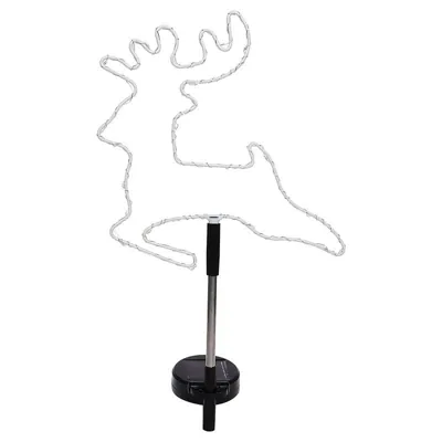 Christmas Stake Light Solar Silhouette Reindeer 30LED 22cm X 22cm X 70cm Warm White 8 Functions