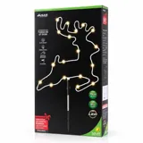 Christmas Stake Light Solar Silhouette Reindeer 30LED 22cm X 22cm X 70cm Warm White 8 Functions – image 3