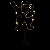 Christmas Stake Light Solar Silhouette Santa 40LED 20cm X 25cm X 70cm Warm White 8 Functions – image 2