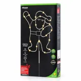 Christmas Stake Light Solar Silhouette Santa 40LED 20cm X 25cm X 70cm Warm White 8 Functions – image 3