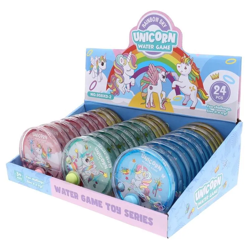 Hand Held Water Skill Game Magical Unicorn Ø9.8cm X 2cm - 4 Assorted Designs – image 3