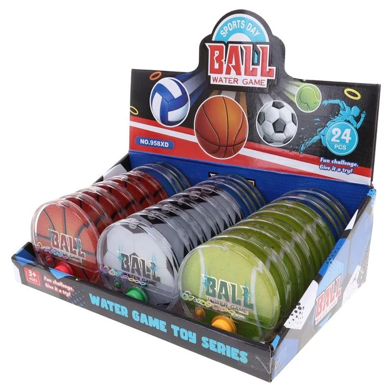 Hand Held Water Skill Game Sporting Ball Ø9.8cm X 2cm - 4 Assorted Designs – image 3