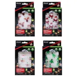 Fairy String Light Battery Operated Premium Ornament Series One 20LED 2.3m Total Length Warm White Silver Wire 1 Function Reindeer Head, Santa & Christmas Tree Requires – image 1