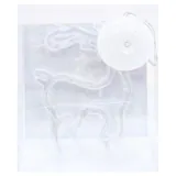 Christmas Decorative Light Battery Operated Window Silhouette with Suction Cup Warm White Reindeer (13.5cmx20.5cmx47.5), Snowflake (16cmx19cmx47.5cm), Santa (12cmx21cmx46cm), & Bell (15cmx19cmx47.5cm) Requires: 3 X AAA Batteries (Not Included) – image 3