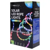 Christmas Rope Light Solar 50LED 7m Total Length Mutli Colour 8 Functions – image 3