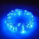 Christmas Rope Light Solar 50LED 7m Total Length Blue 8 Functions – image 2