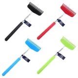 Back Scratcher Mega Size 5 Assorted Colours 7.9cm Head & Extendable From 18cm To 67cm – image 1