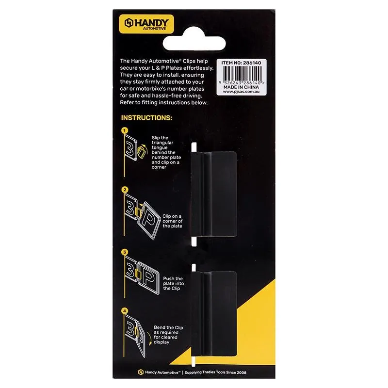 Plate Holder Clips Black 2pk – image 3