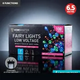 Christmas Fairy Light Low Voltage 100LED 6.5m Total Length Multi Colour 8 Function – image 4