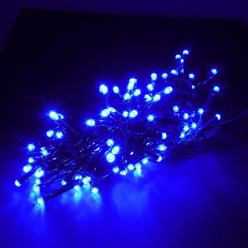 Christmas Fairy Light Low Voltage 100LED 6.5m Total Length Blue 8 Function – image 2
