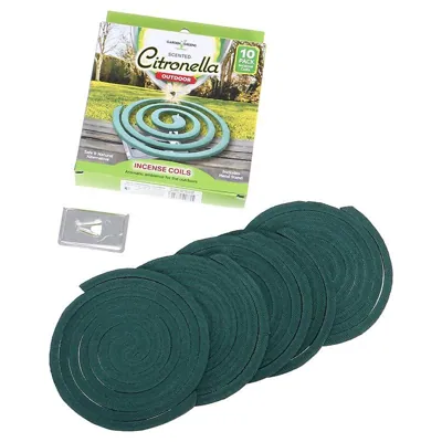 Incense Coils Citronella 10pk 12cm Outdoor Use