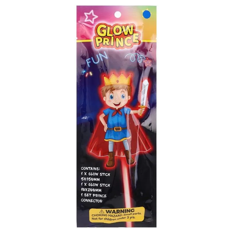 Glow Characters with Glow Stick - 6 Assorted Designs Fairy, Excavator, Astronaut, Princess, Prince, Mermaid – image 3