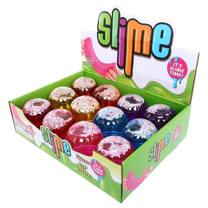 Slime Crystal with Coloured Balls - Orange, Pink, Yellow, Purple, Blue, Red - 165g – image 3