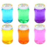 Slime with Stickers - Orange, Green, Pink, Blue, Yellow, Purple 180g – image 1