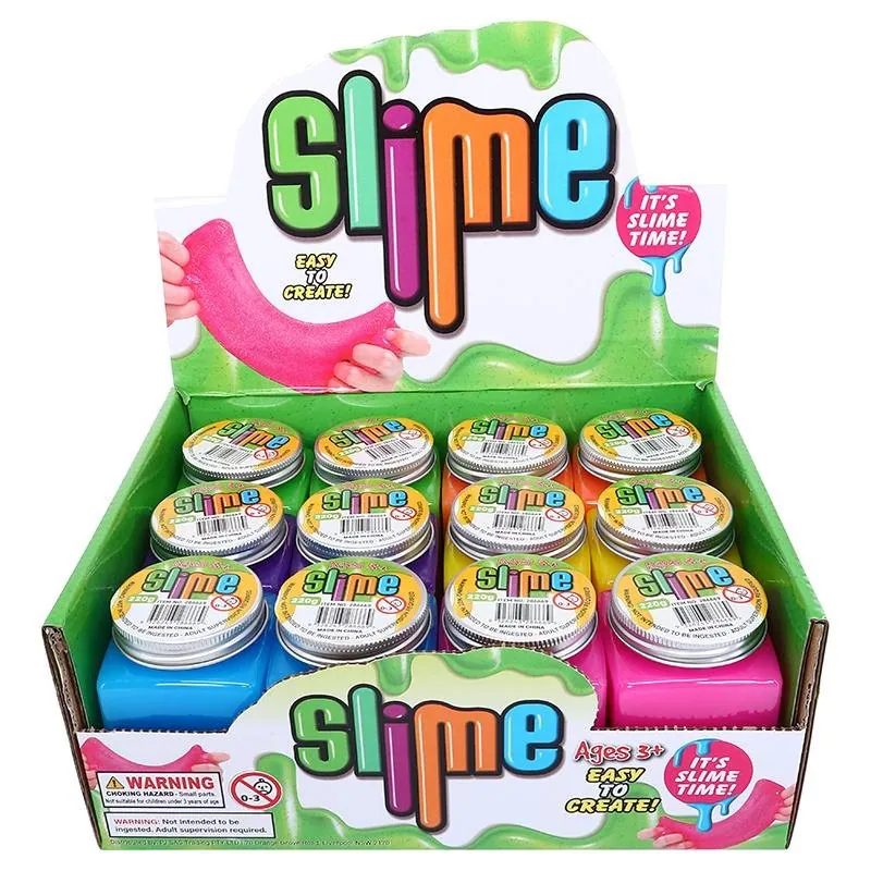 Slime Soild Colours - Blue, Purple, Orange, Yellow, Pink, Green 220g – image 4