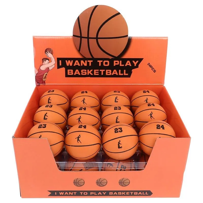 High Bounce Handball Basketball Ø6cm Orange – image 4