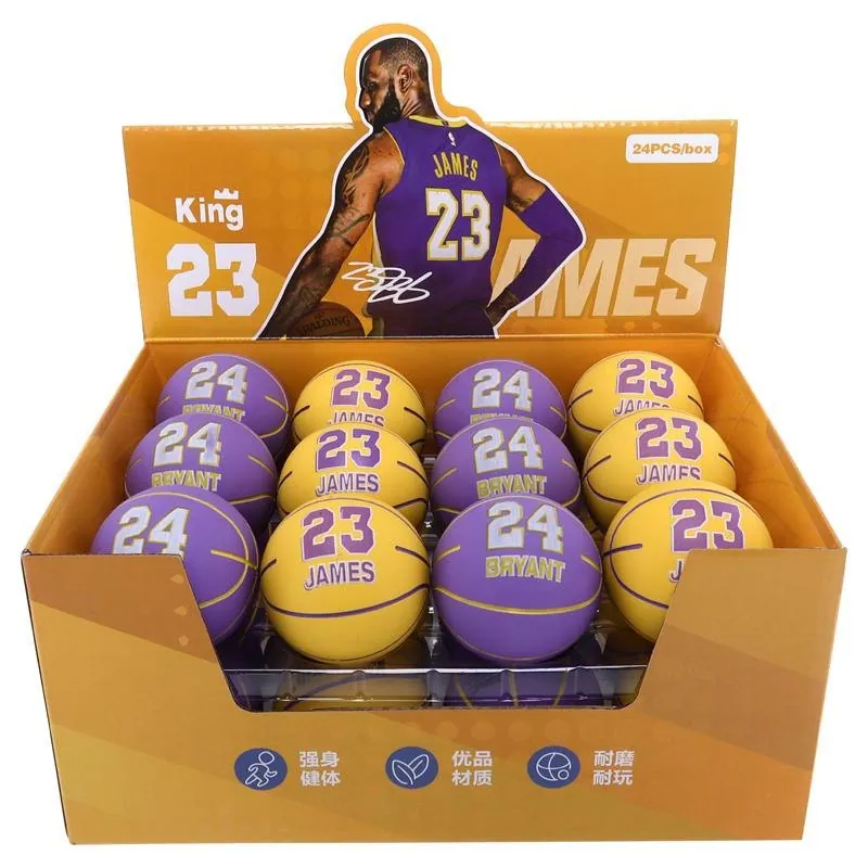 High Bounce Handball Basketball Ø6cm LA Assorted Yellow, Purple – image 4