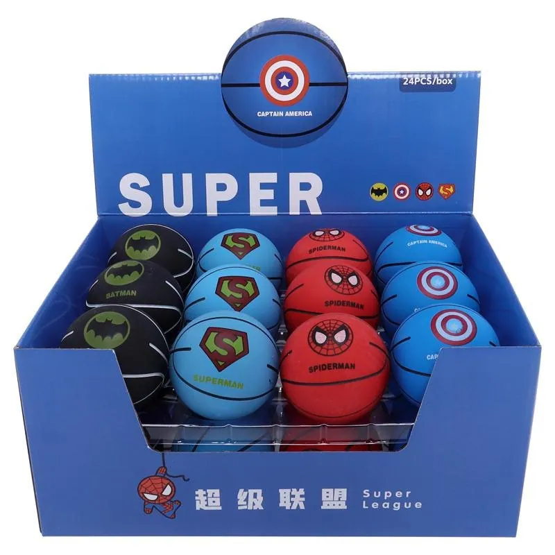 High Super Bounce Handball Super Hero Ø6cm 4 Assorted Designs/Colours – image 4