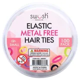 Hair Elastic Ties Small Ø2.5cm (Metal Free Fabric) 100pk/Tub - 3 Colour Packs: Black, Neutrals, Coloured – image 3