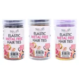 Hair Elastic Ties Ø4.5cm (Metal Free Fabric) 10pk/ Tube - 3 Colour Packs: Black, Darks, Pastels – image 4