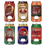 Man Cave Accessories Bottle Opener Magnetic Flat Can Shaped 12cm X 6cm X 0.5cm 18 Assorted – image 1