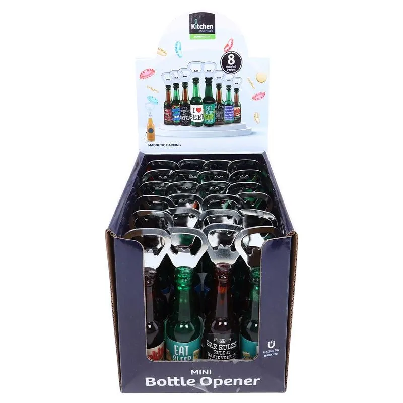 Man Cave Accessories Bottle Opener with Magnet Beer Bottle Shaped 8 Assorted – image 4