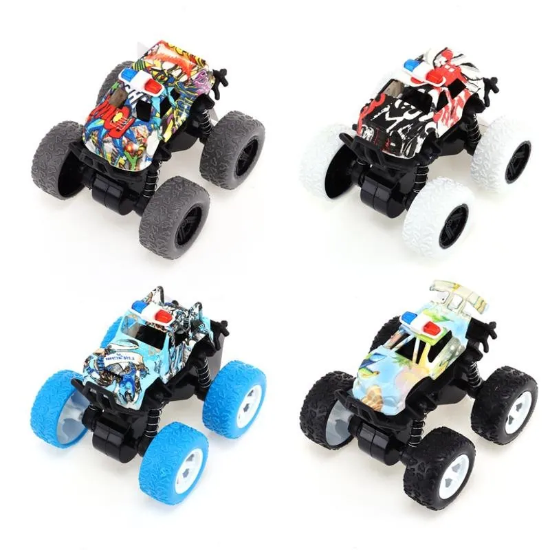 Friction Truck 4WD 8.5cm X 8cm X 7.5cm White, Black, Blue & Grey – image 2