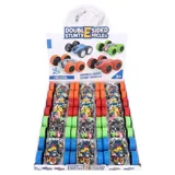 Friction Stunt Car 8cm X 8cm X 3.5cm Red, Green & Blue – image 4