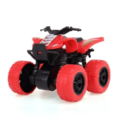 Friction Quad Bike 8.5cm X 8cm X 7.5cm Red, Green, Purple, Orange