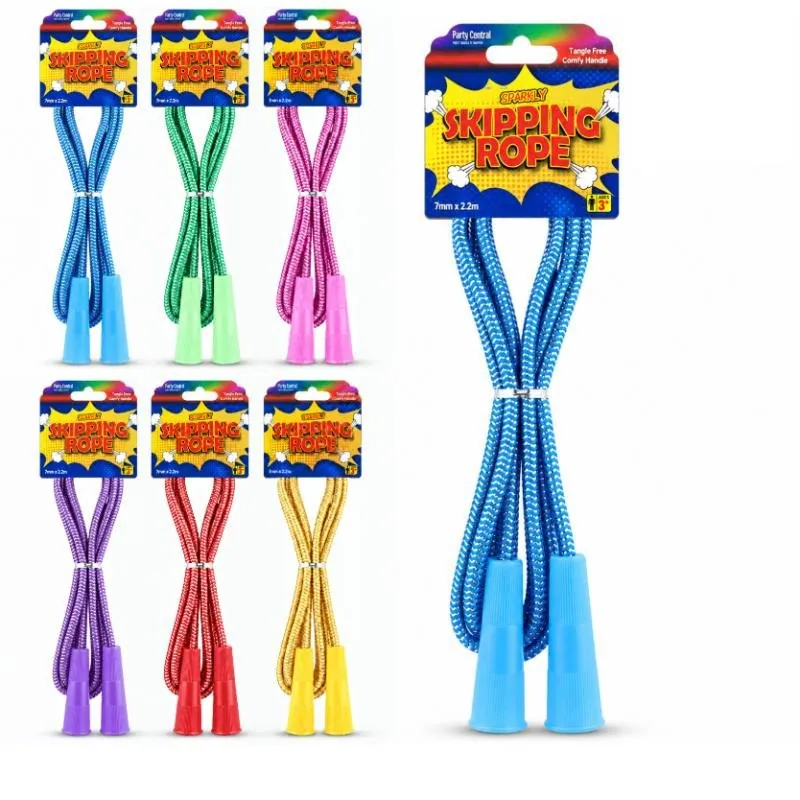 Skipping Rope 7mm X 2.2m 6 Assorted Colours – image 4