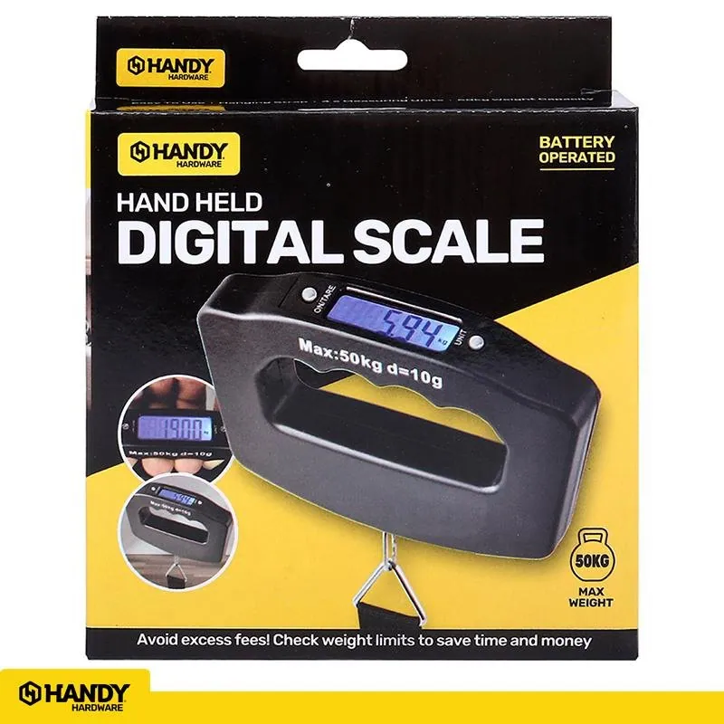 Handheld Digital Scale 50kg Limit Battery Operated (2 X AAA Not Included) – image 4