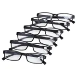 Reading Glasses Numbered with Case – Plastic Frame – Assorted Available Strengths +1 (2pc) +1.5 (4pc), +2 (5pc), +2.5 (5pc), +3 (4pc), +3.5 (2pc), +4 (2pc) – image 1