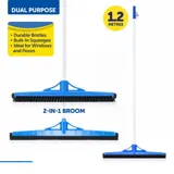 2-in-1 Broom Brush & Squeegee - Extra Wide Head: 50cm - Pole: 1.2m – image 4