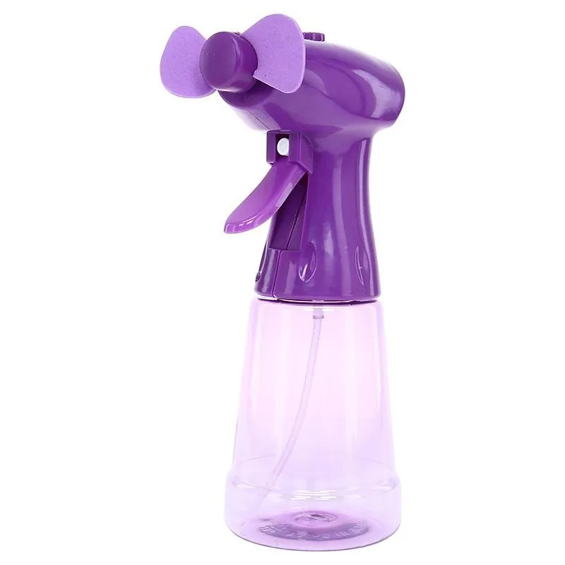 Fan Water Misting Handheld Battery Operated 10cm X 22cm X 8cm 350ml Pastel 4 Asorted Colours Requires – image 2