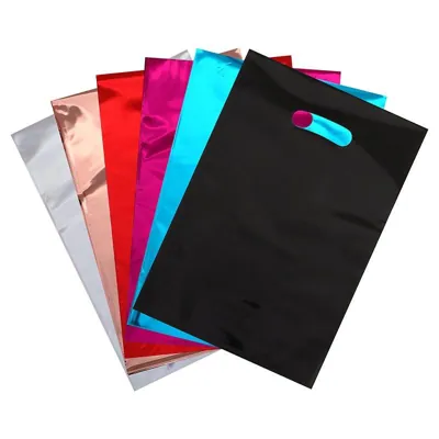 Loot Bags Metallic 6 Assorted Colours 16cm X 25cm 10pc