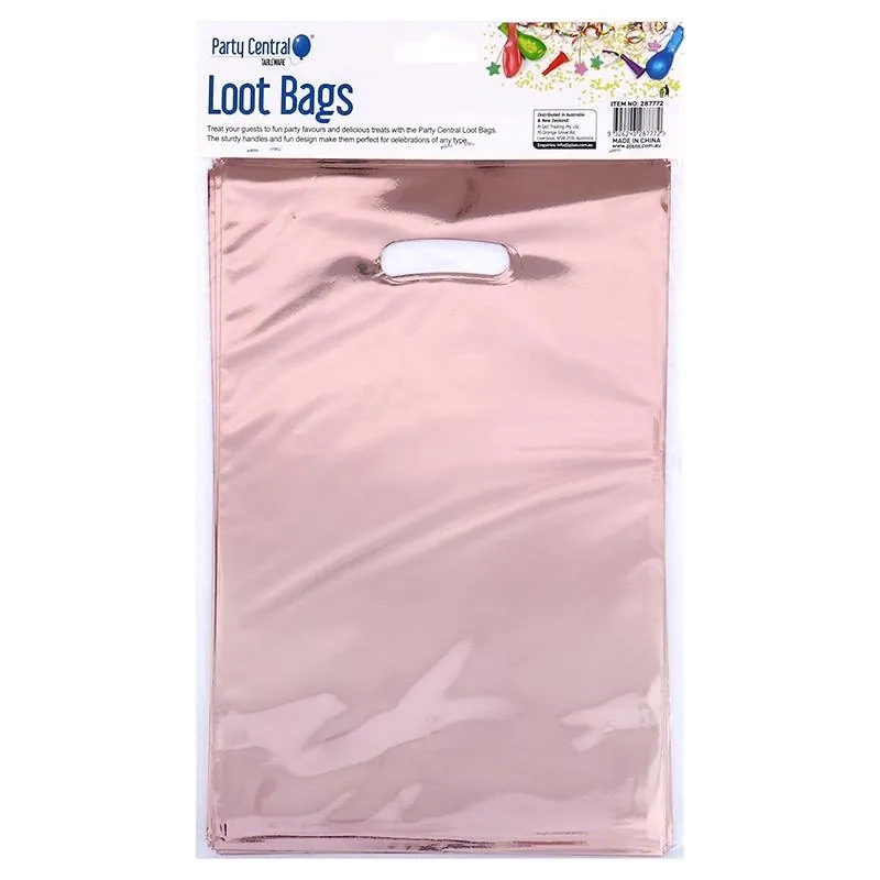 Loot Bags Metallic 6 Assorted Colours 16cm X 25cm 10pc – image 3