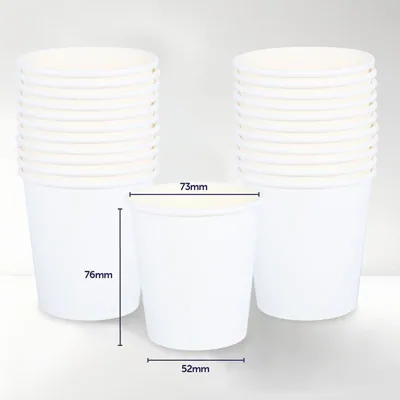 Paper Cup 25pk 200ml - White