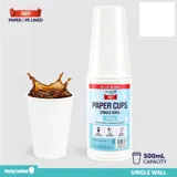 Paper Cup 20pk 500ml - White – image 2