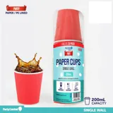 Paper Cup 25pk 200ml - Red – image 2