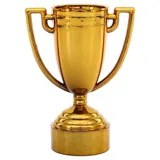 Gold Winners Trophies 3pk 5.5cm X 8cm – image 1
