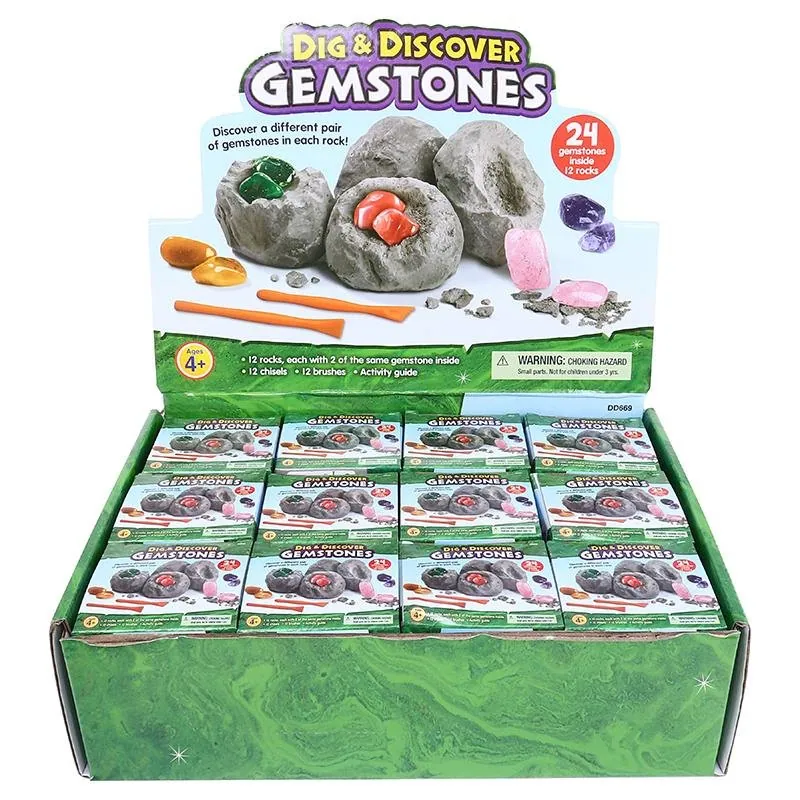 Dig & Discover Gemsstones 12 Assorted Designs – image 4