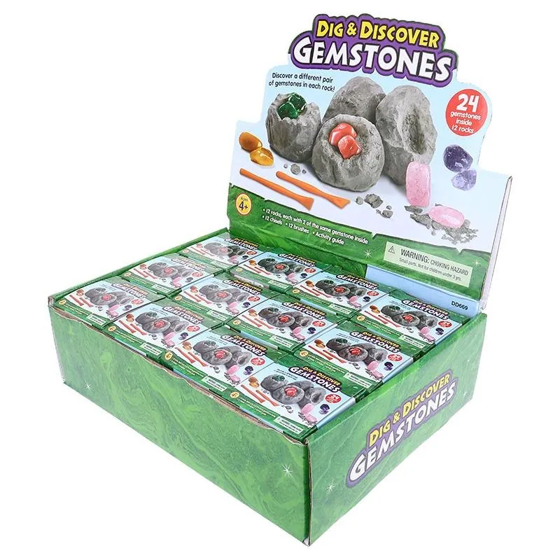 Dig & Discover Gemsstones 12 Assorted Designs – image 3