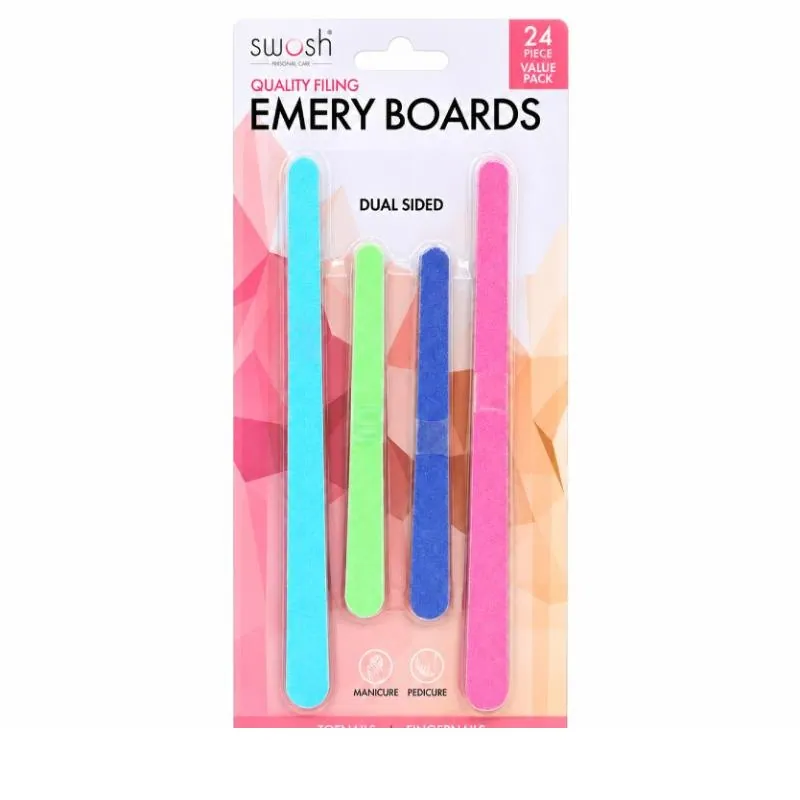 Emery Board Nail Files 24pc - 2 Sizes Included - 11cm & 17cm – image 4