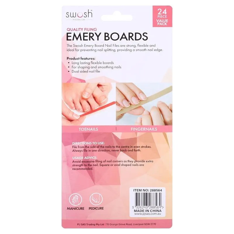 Emery Board Nail Files 24pc - 2 Sizes Included - 11cm & 17cm – image 3