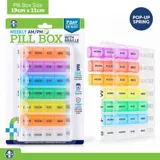 Pill Box Spring Loaded 7 Day Organiser with 28 Slots Including Braille – image 4