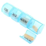 Pill Box Spring Loaded 7 Day Organiser with 28 Slots Including Braille – image 2
