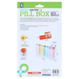 Pill Box Spring Loaded 7 Day Organiser with 28 Slots Including Braille – image 3
