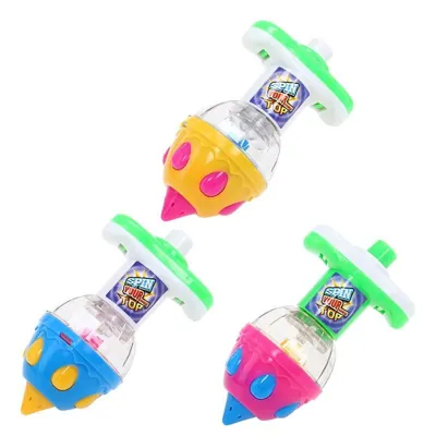 Spinner Top Toy - 3 Assorted Colours